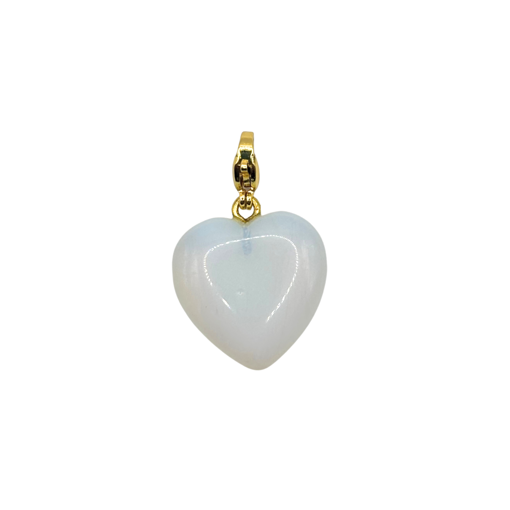 Semi-Precious Heart Charms