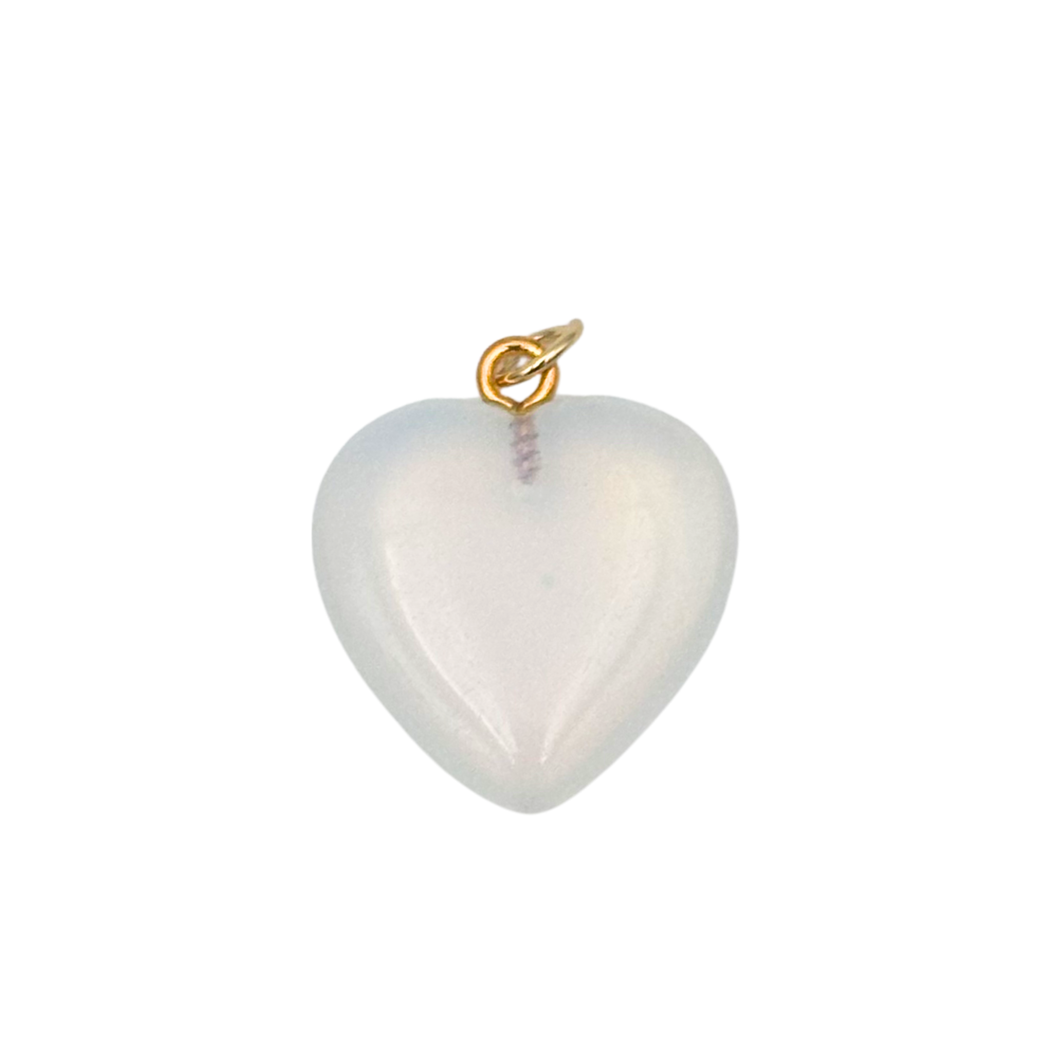 Opalite semi-precious heart charm by HOLST+LEE