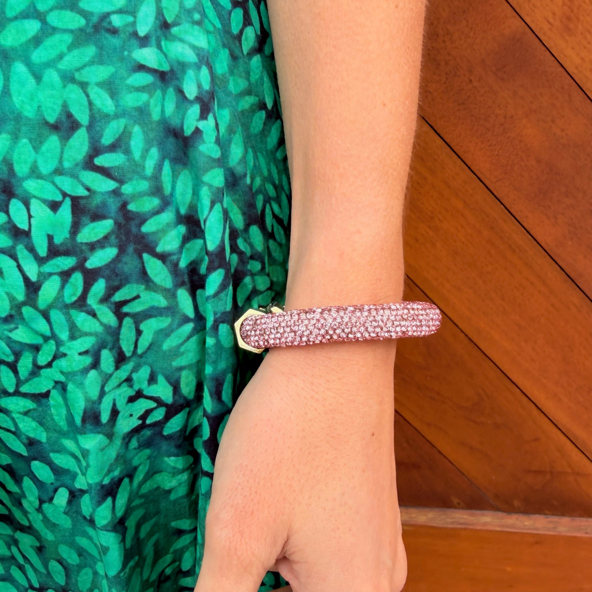 Pink Sparkle Bracelet - on model