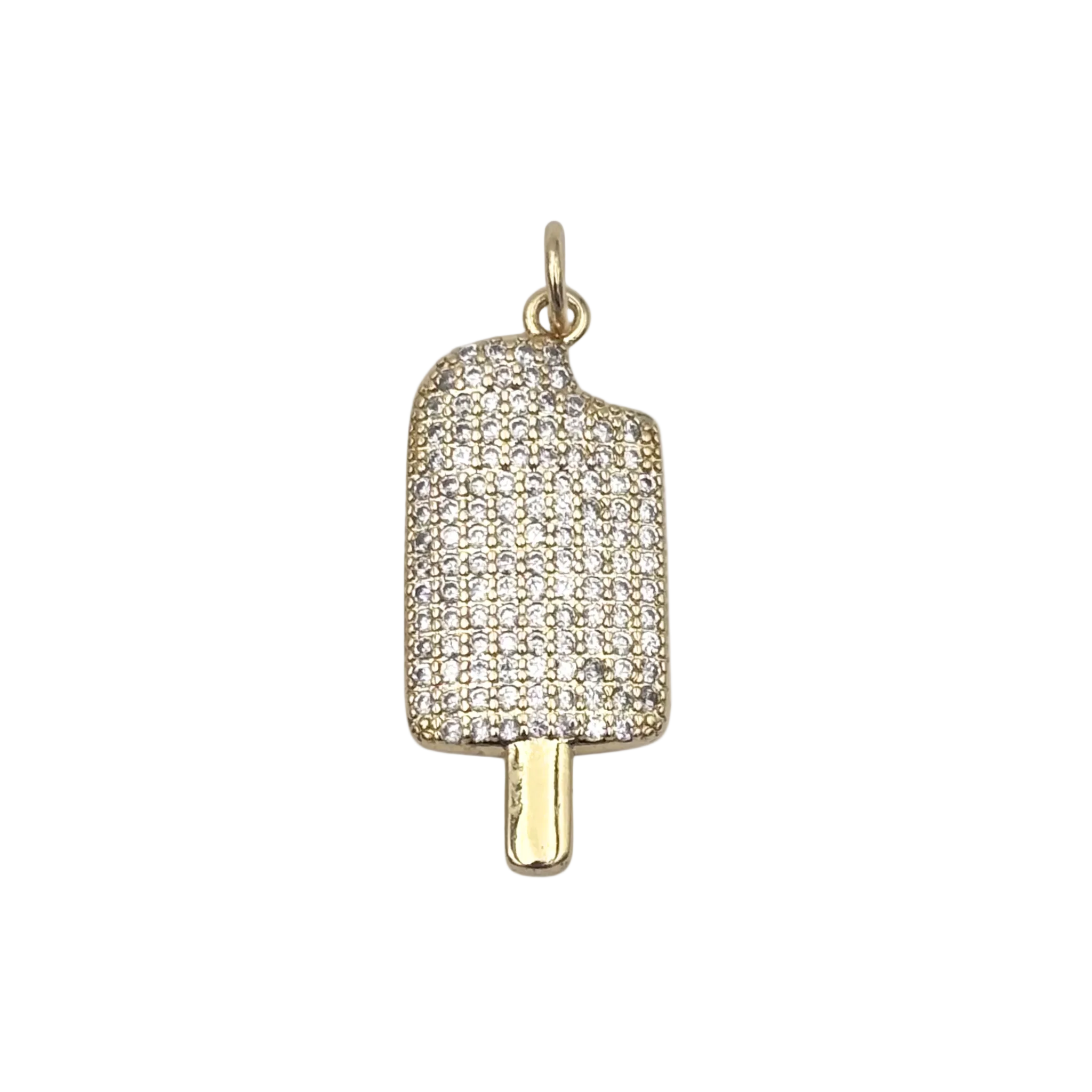 Gold ice cream bar, encrusted with rhinestones by HOLST+LEE