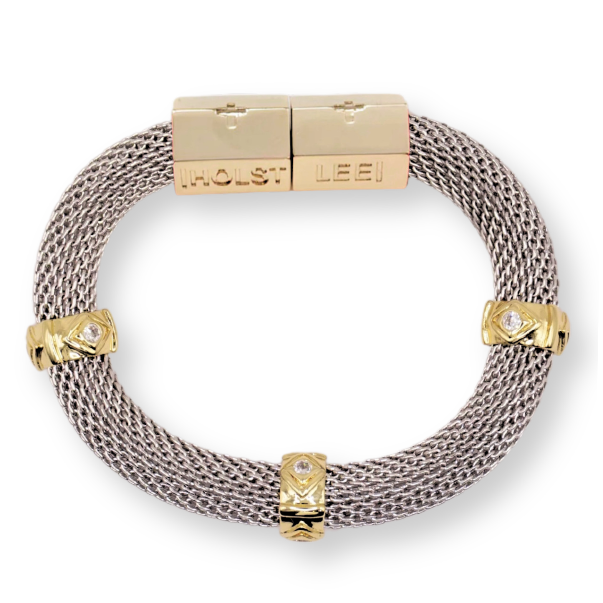 Classic Mesh with Clear Evil Eye Bracelets