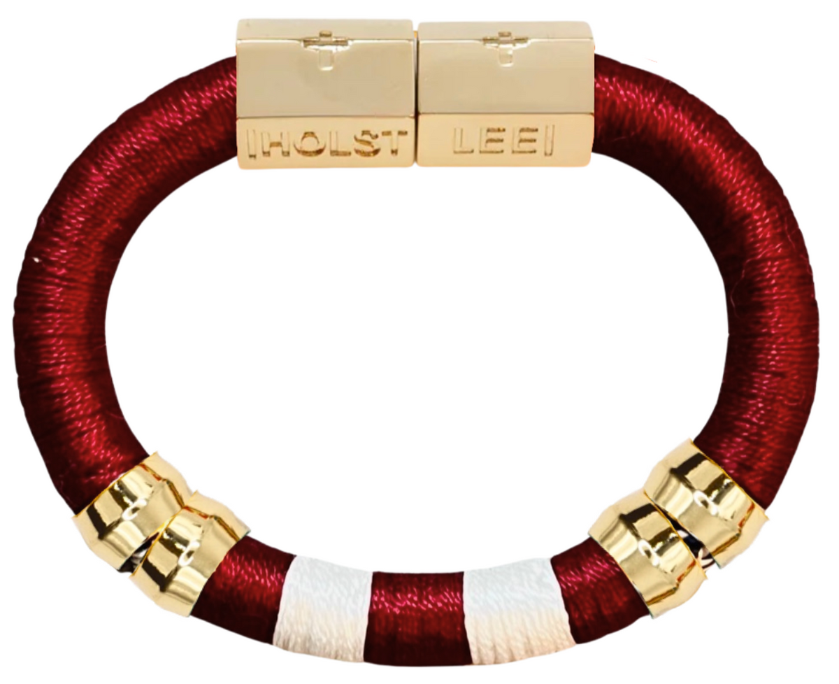 Gameday Bracelet Maroon and White