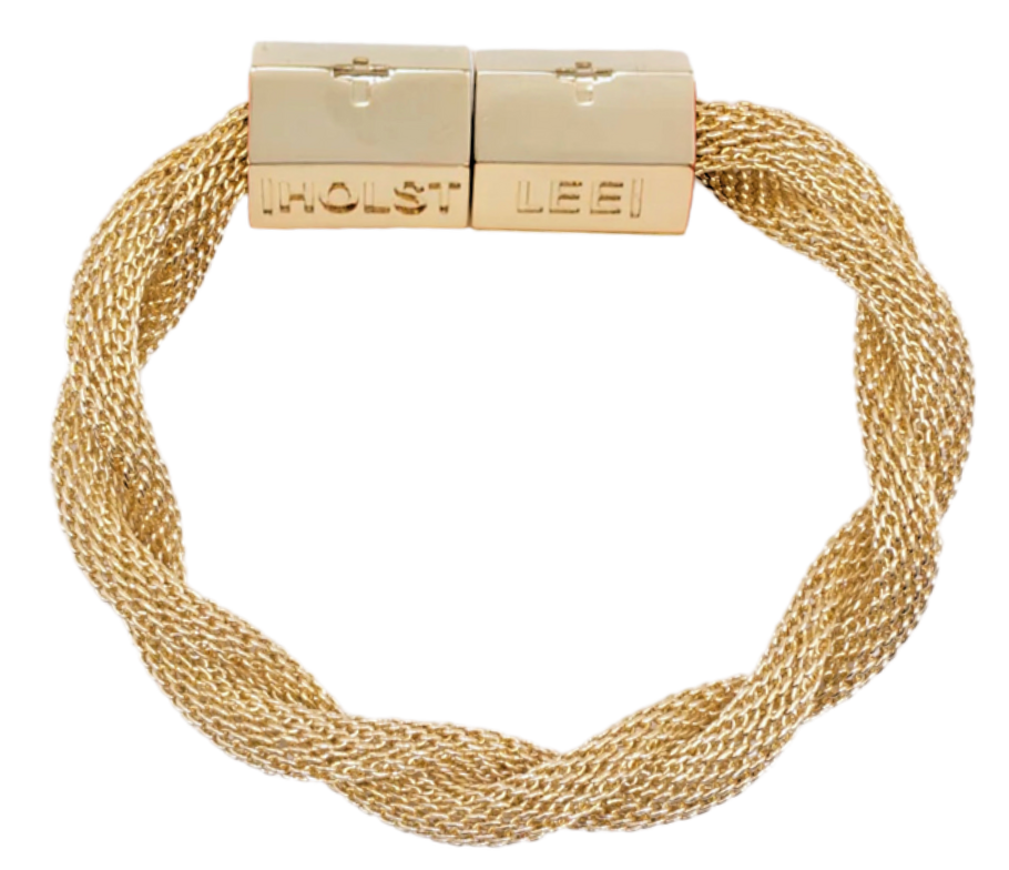 Twisted Mesh Bracelet Gold