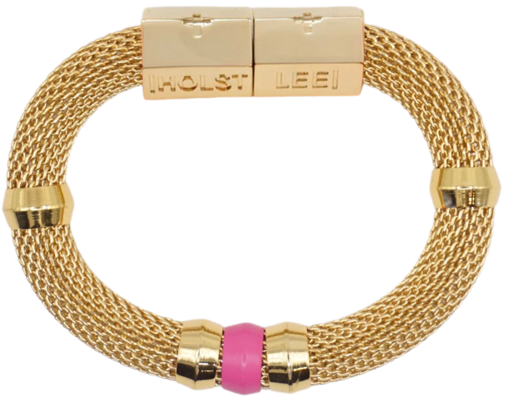 Mesh Candy Bracelet Pink