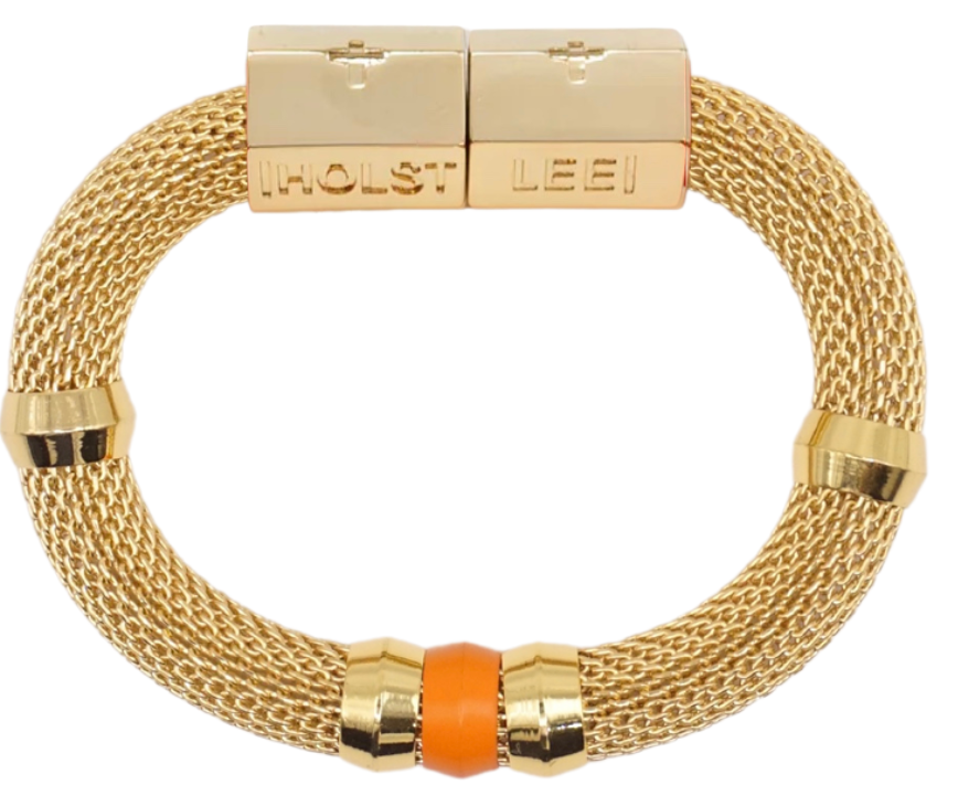 Mesh Candy Bracelet Orange