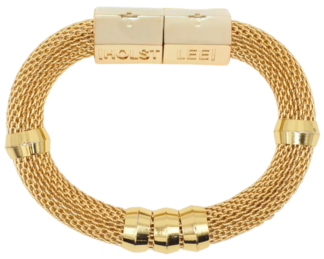 Mesh Classic Gold Everything Bracelet: AKA The Jill