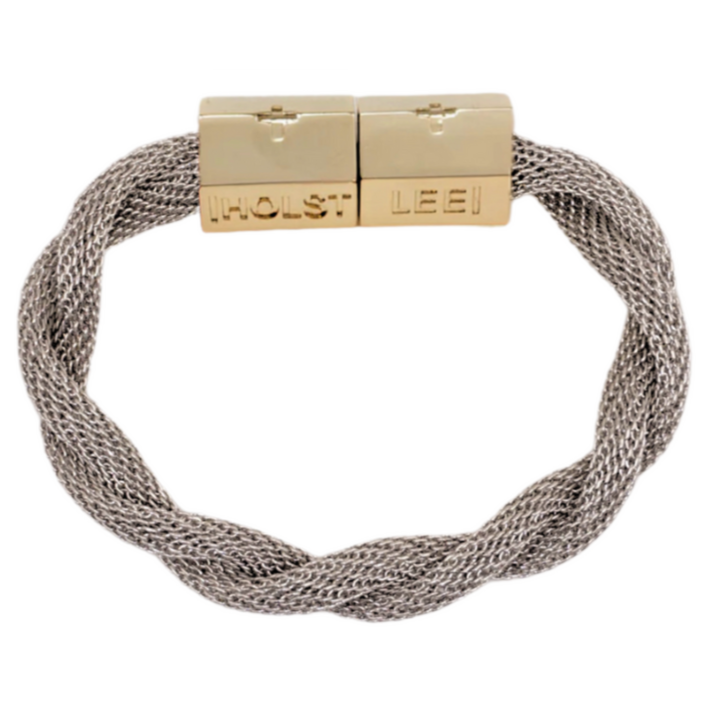 Twisted Mesh Bracelet Silver