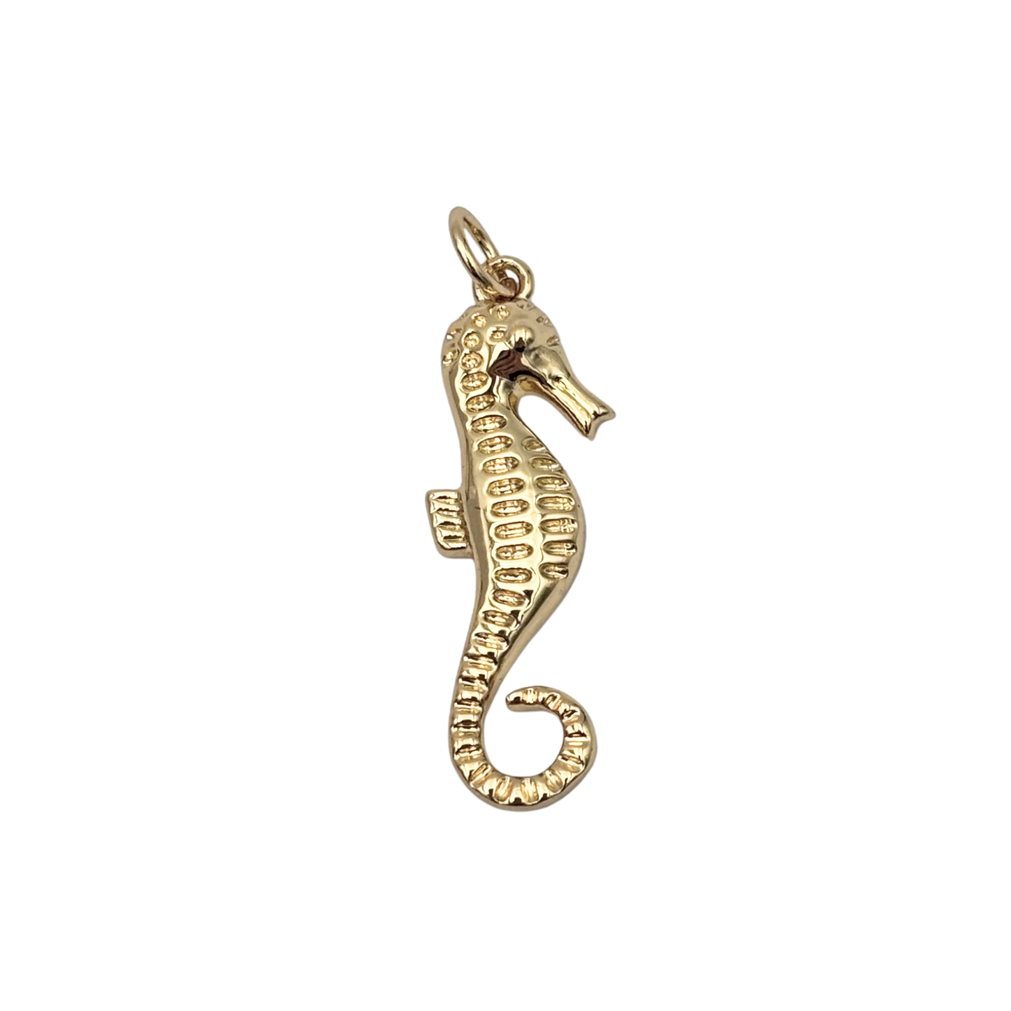 Gold seahorse with textured finish by HOLST+LEE