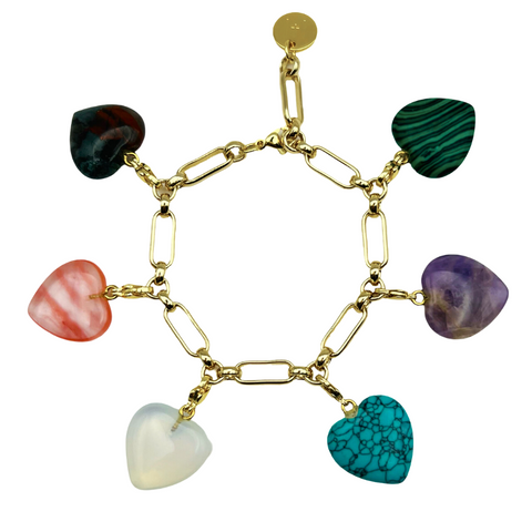 Semi-Precious Heart Bracelet – HOLST + LEE