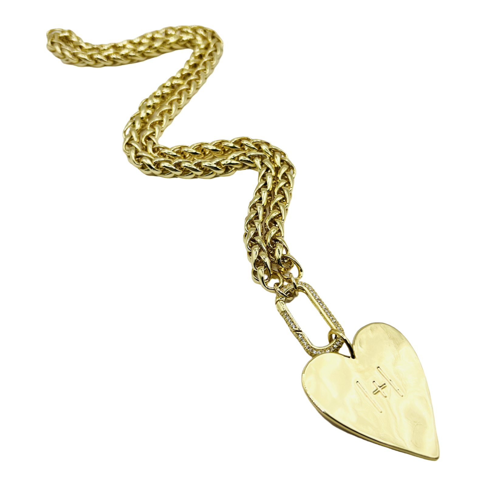 Signature Pendant Necklace with Heart