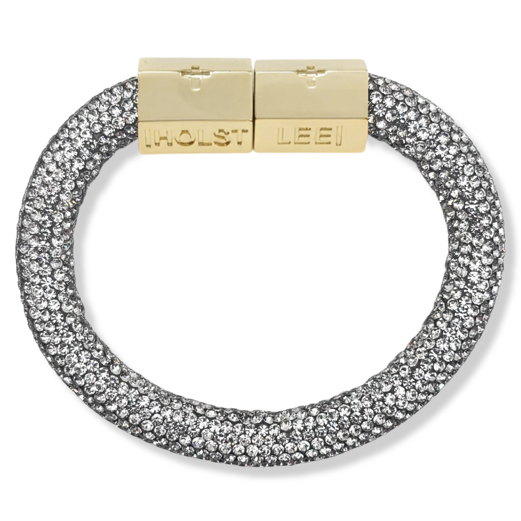 Silver Sparkle rope with gold magnetic clasped bracelet and 18K gold-filled hardware by HOLST+LEE
