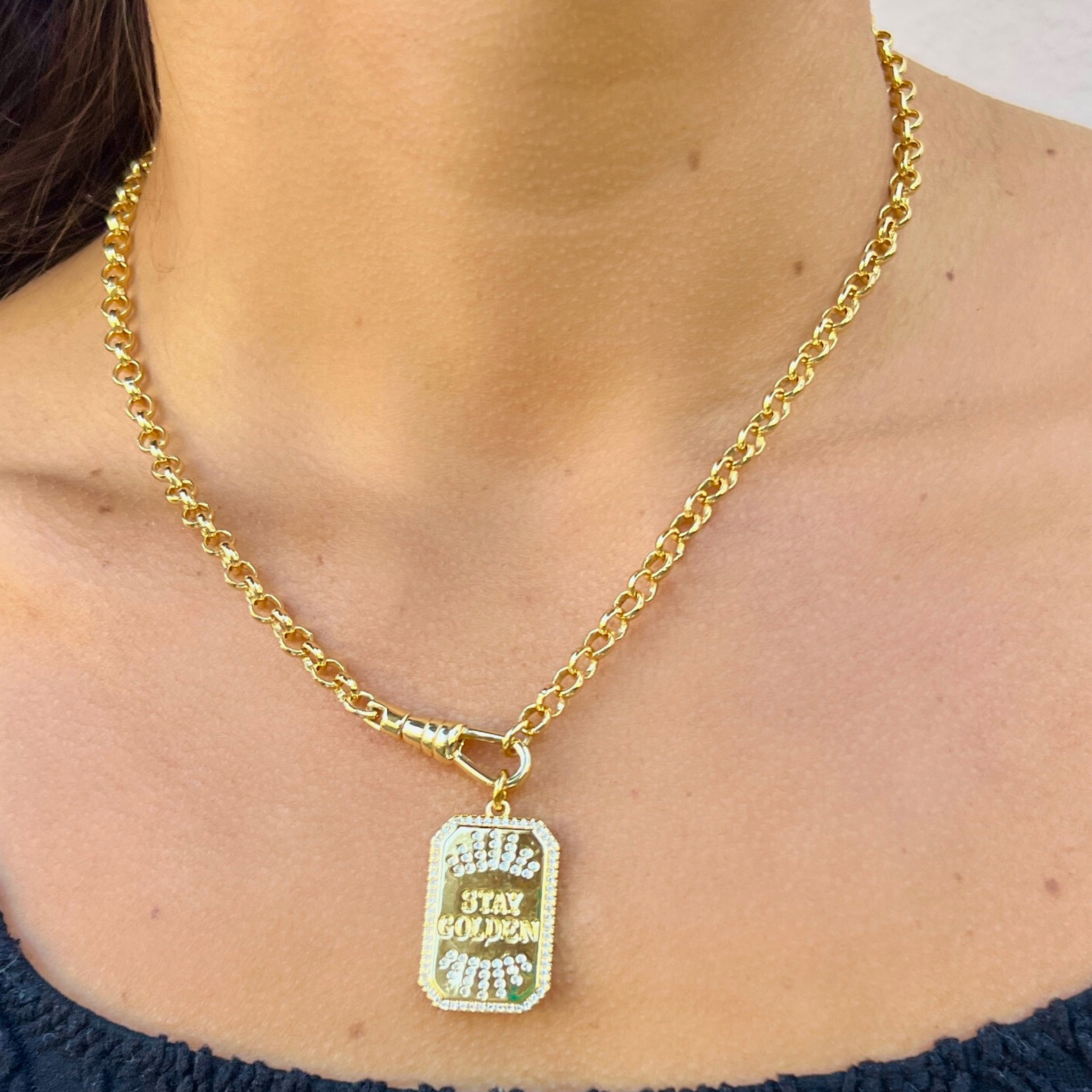 StayGoldenNecklace-onmodel