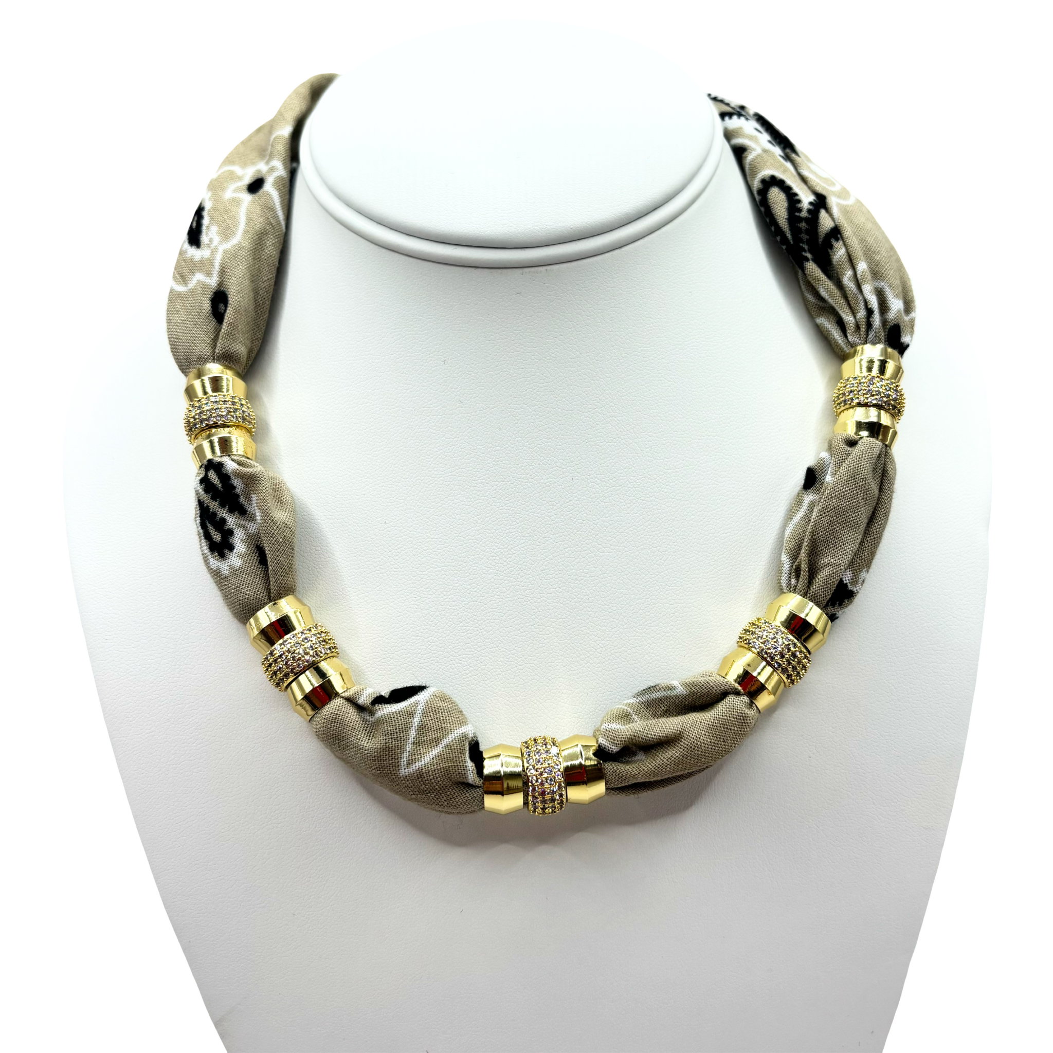TanBandanaNecklacebustform-signaturemagneticclasp