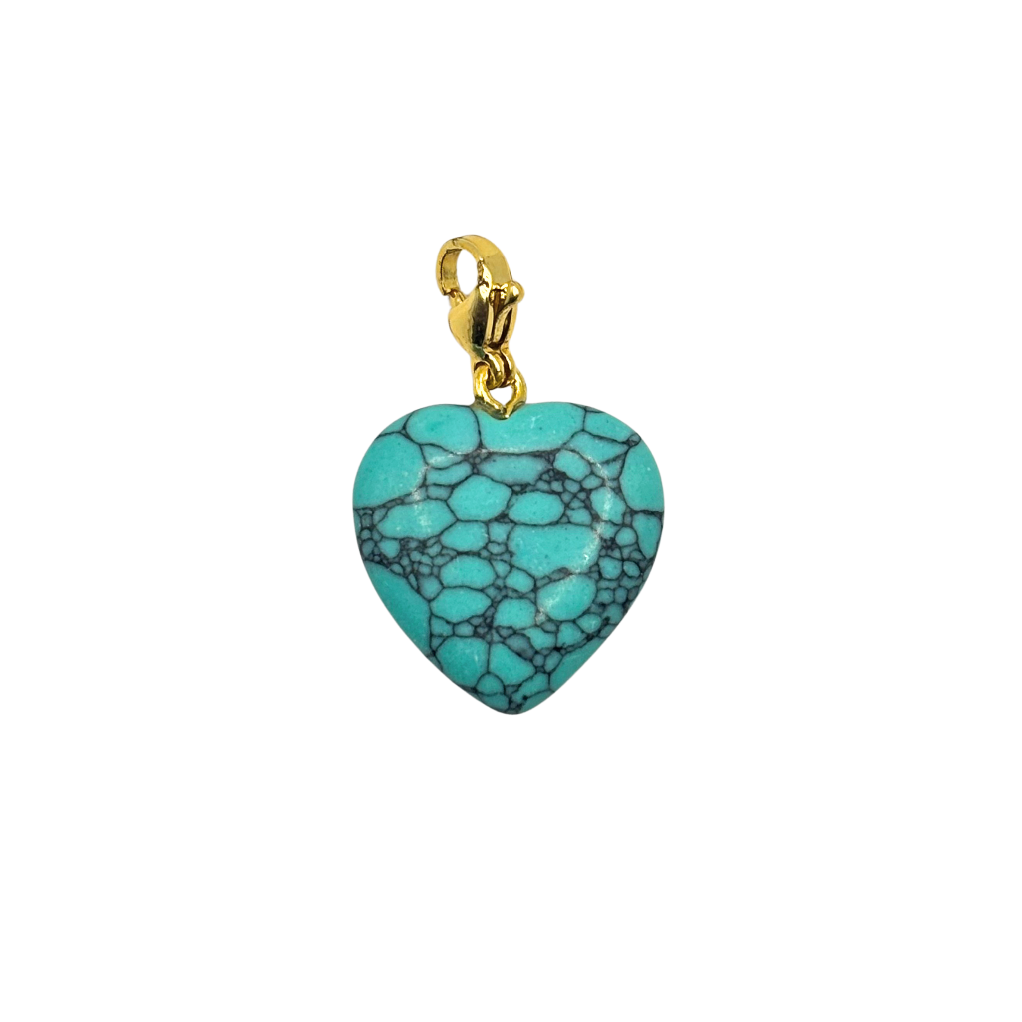Semi-Precious Heart Charms