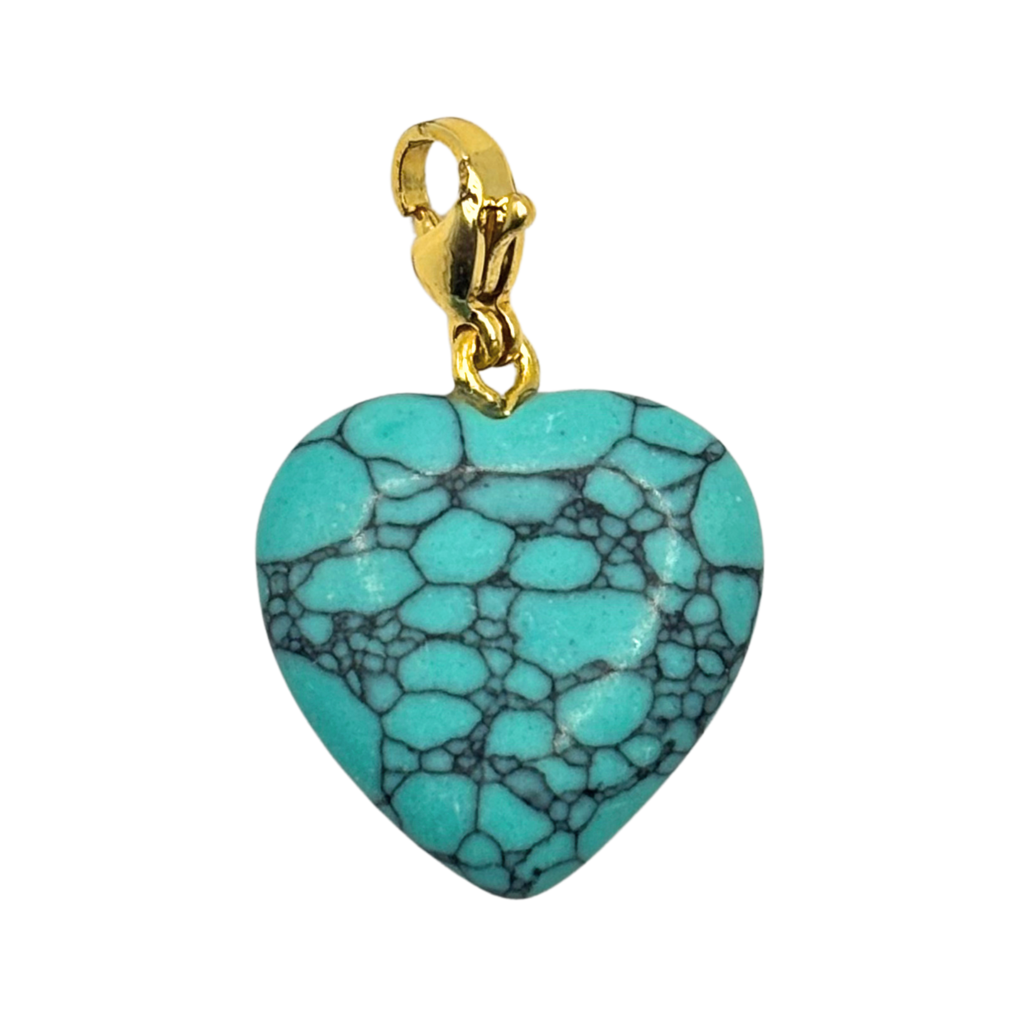 Semi-Precious Heart Charms