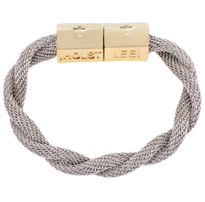 Twisted Mesh Silver Signature Magnetic Clasp