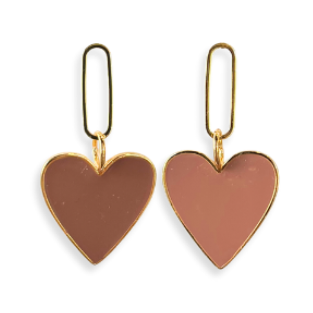 Hearts on Fire Earrings Bright Light Brown