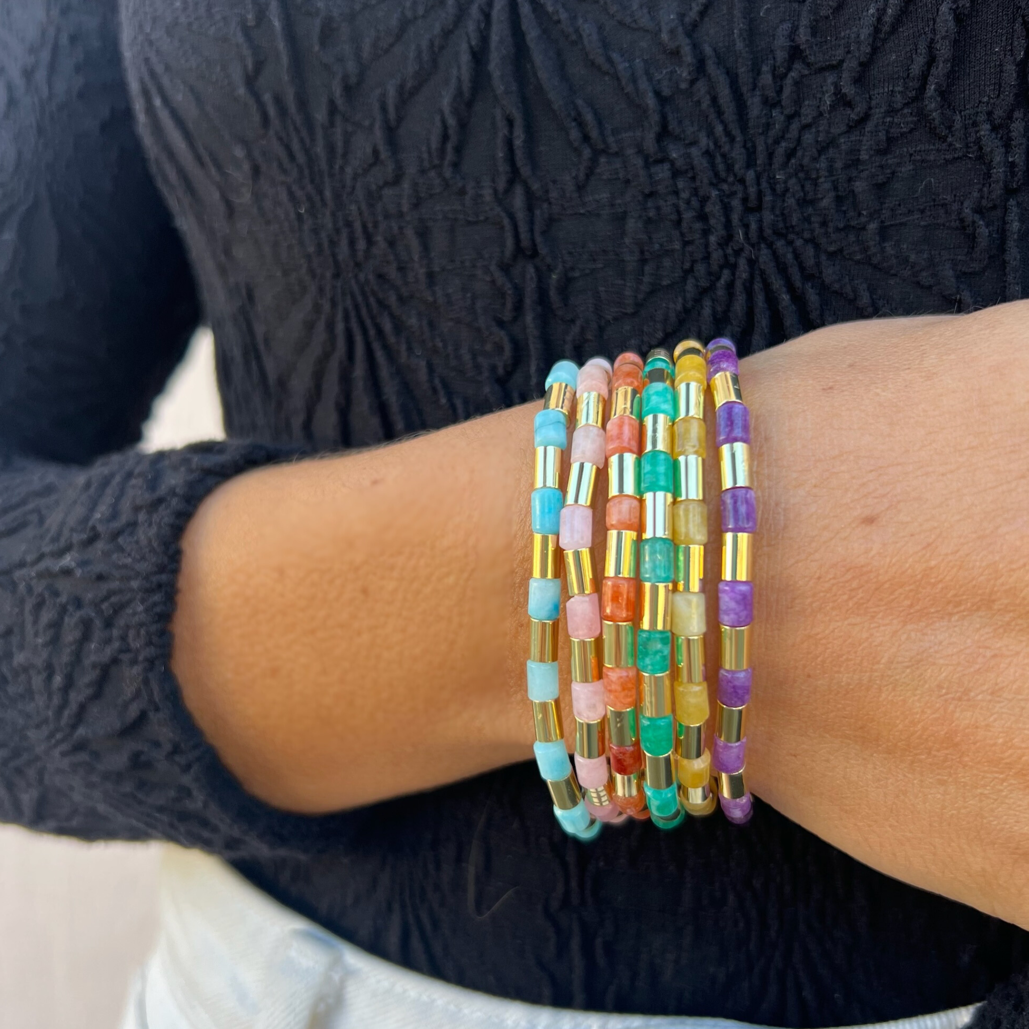 Vacay Bracelet Stack - on model