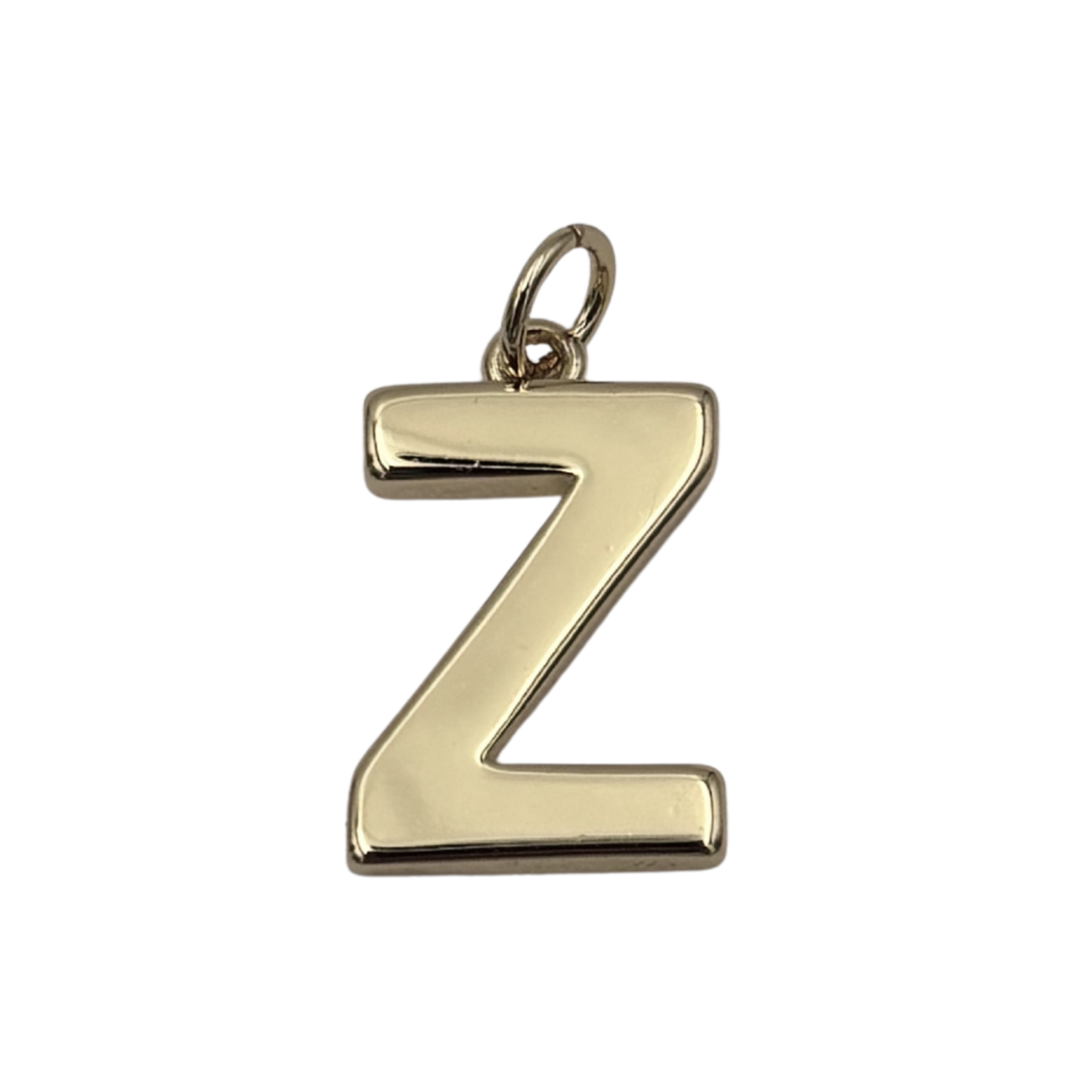 Gold block letter Z initial charm by HOLST+LEE