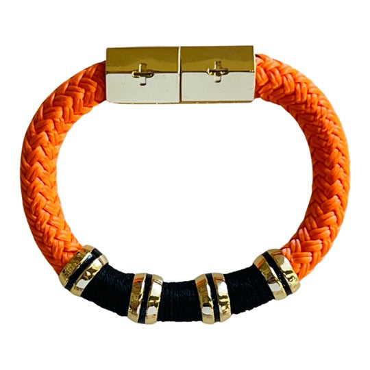 Colorblock Bracelet Orange/Black