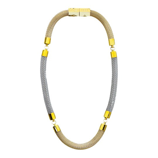 Mesh Classic Necklace Two Tone