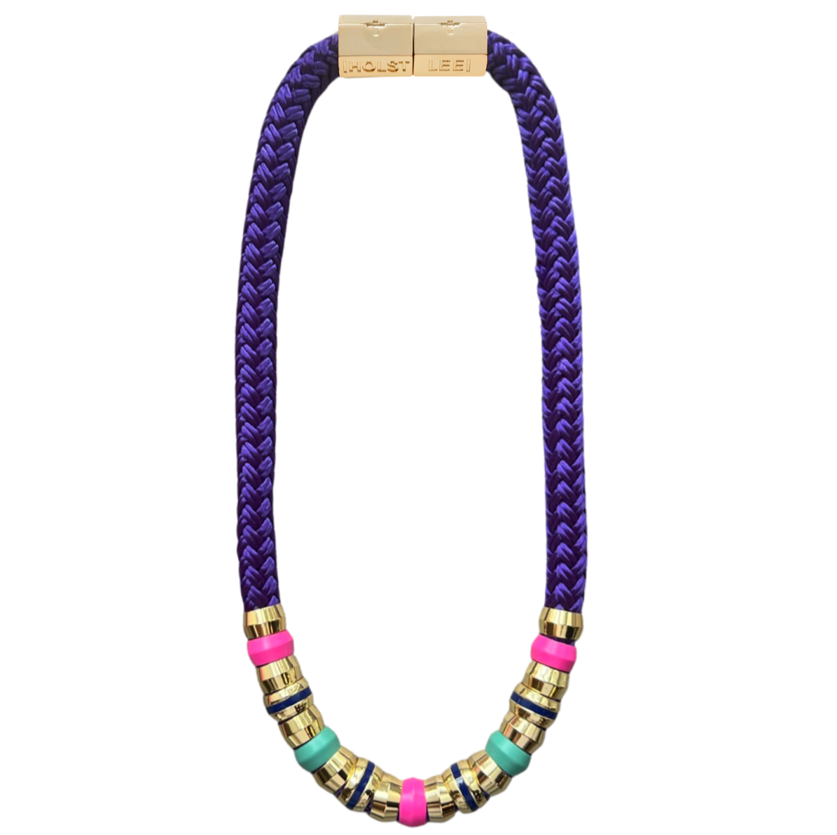 violet skinny classic necklace - signature magnetic clasp