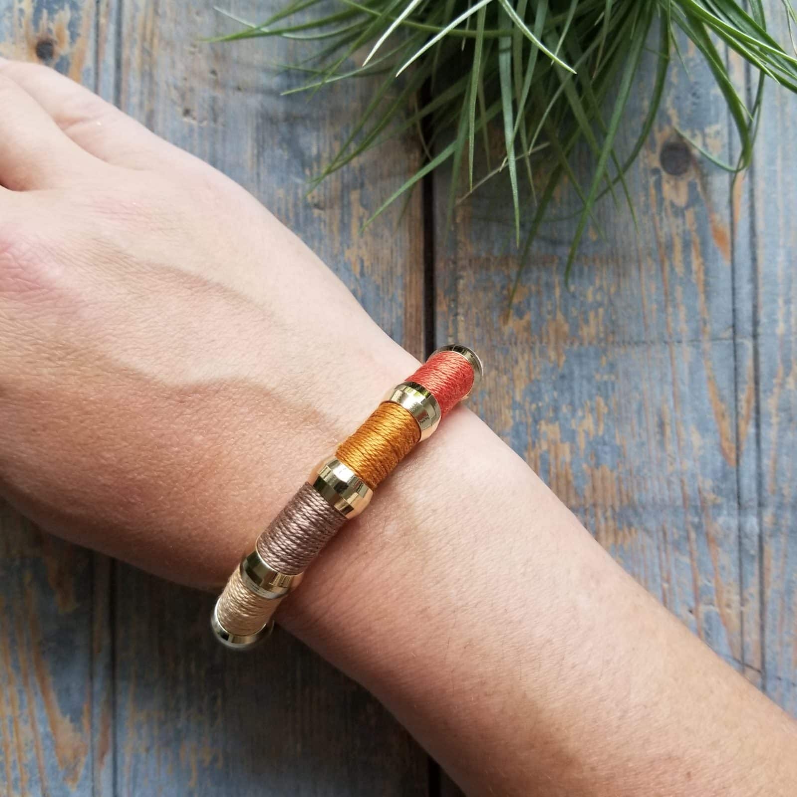 Colorblock Autumn Neutrals Bracelet