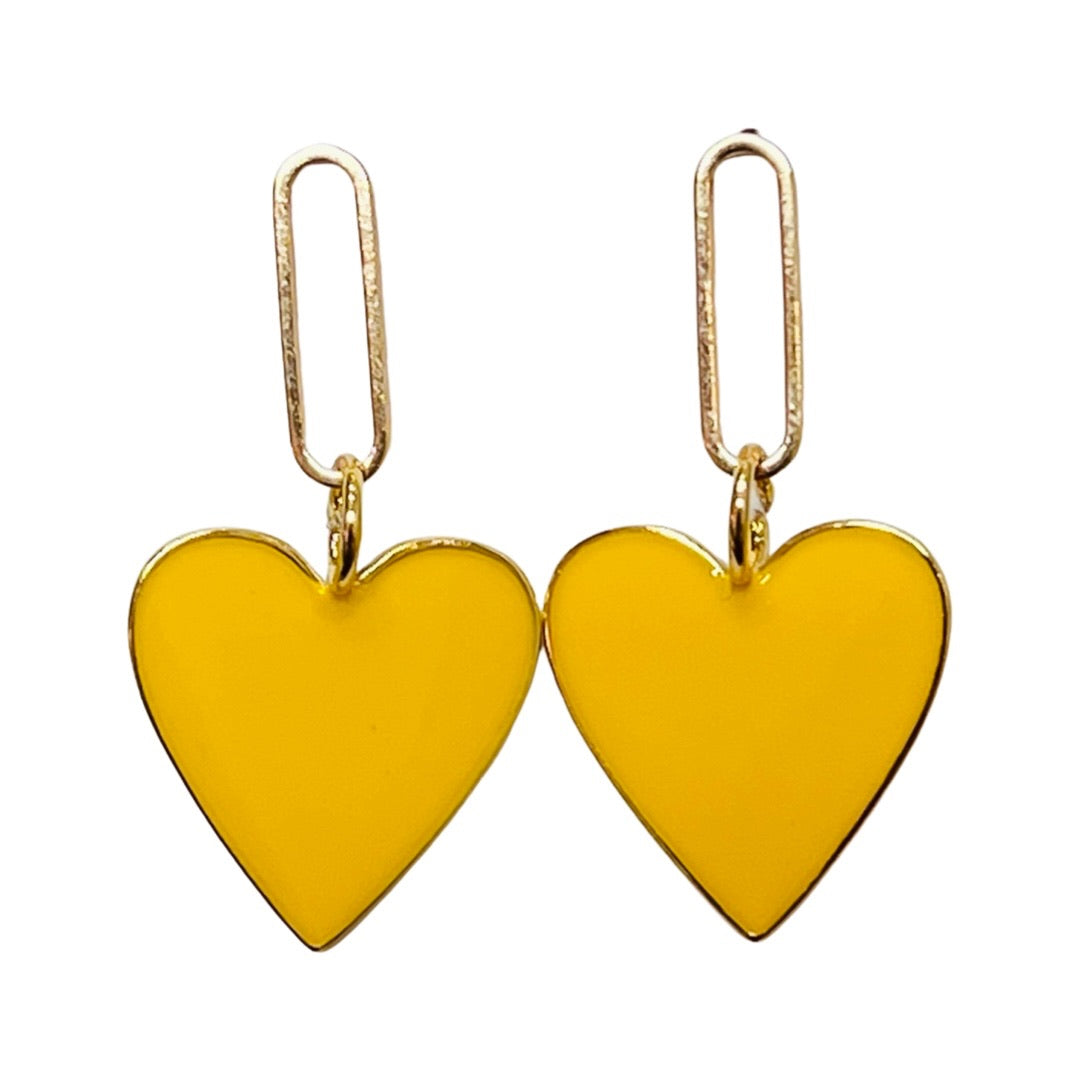 Hearts on Fire Earrings Yellow