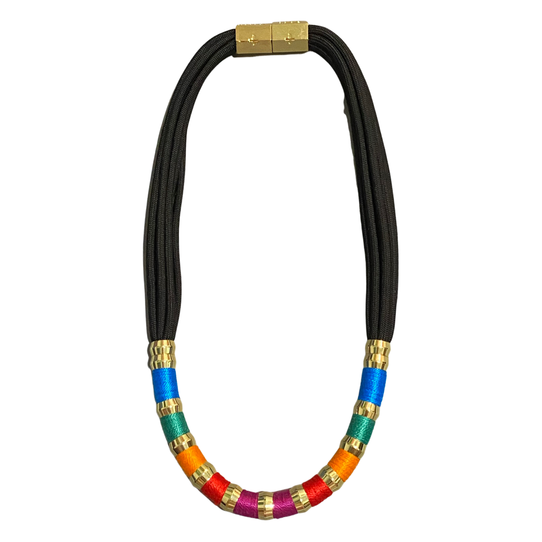 Colorblock Necklace Rainbow Connection