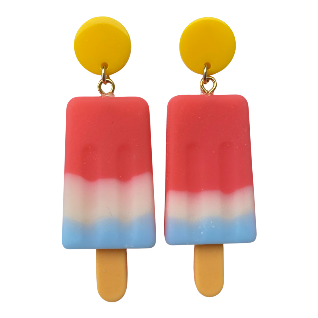 Large Popsicle Rocket Pop Earrings