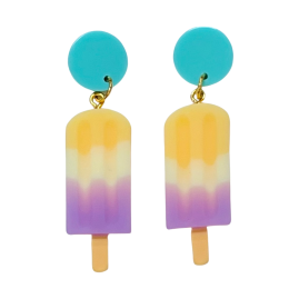 Small Popsicle Creamsicle Earrings