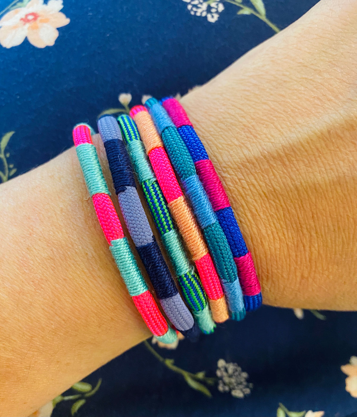 Wrap Navy &amp; Sky Bracelet