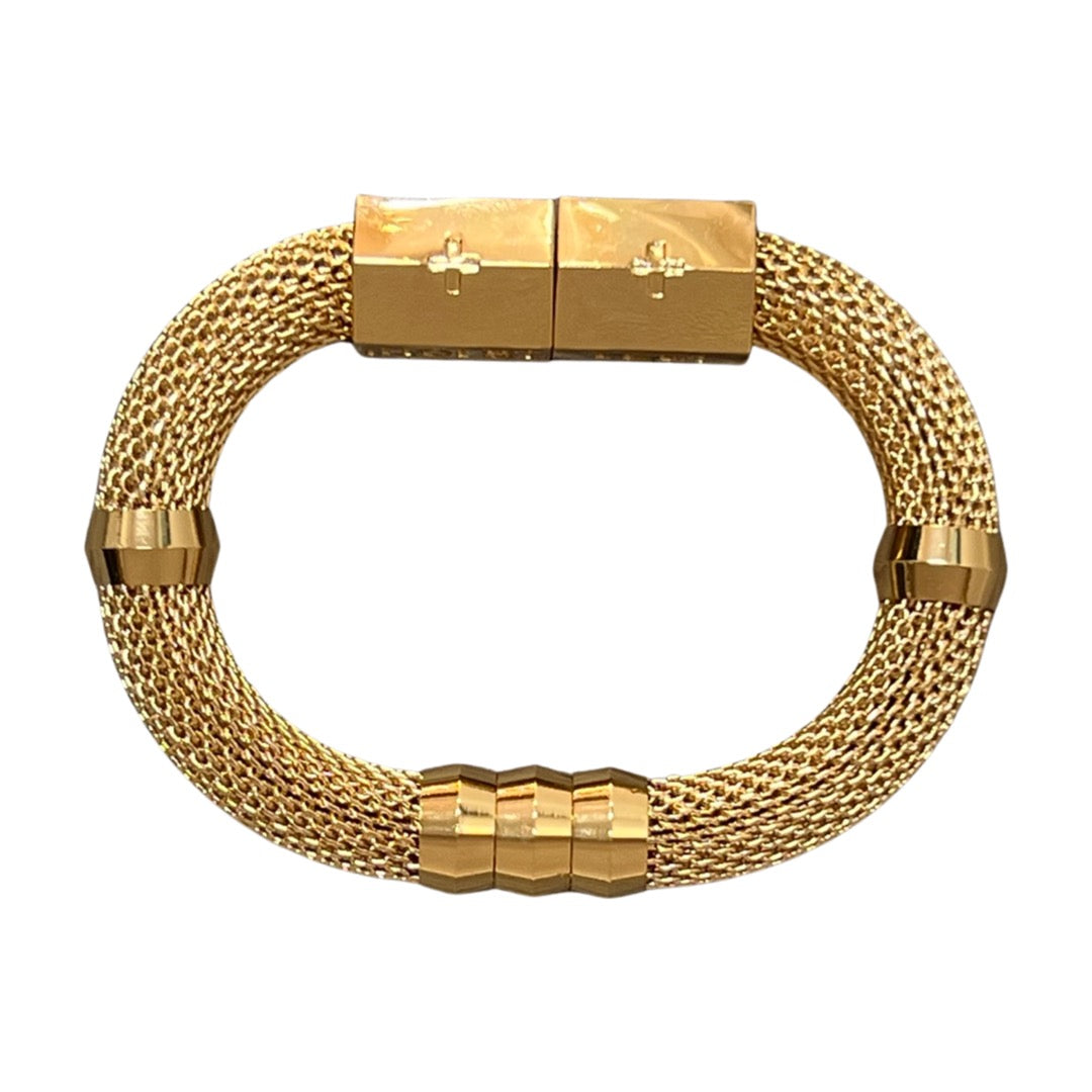 Mesh Classic Gold Everything Bracelet: AKA The Jill