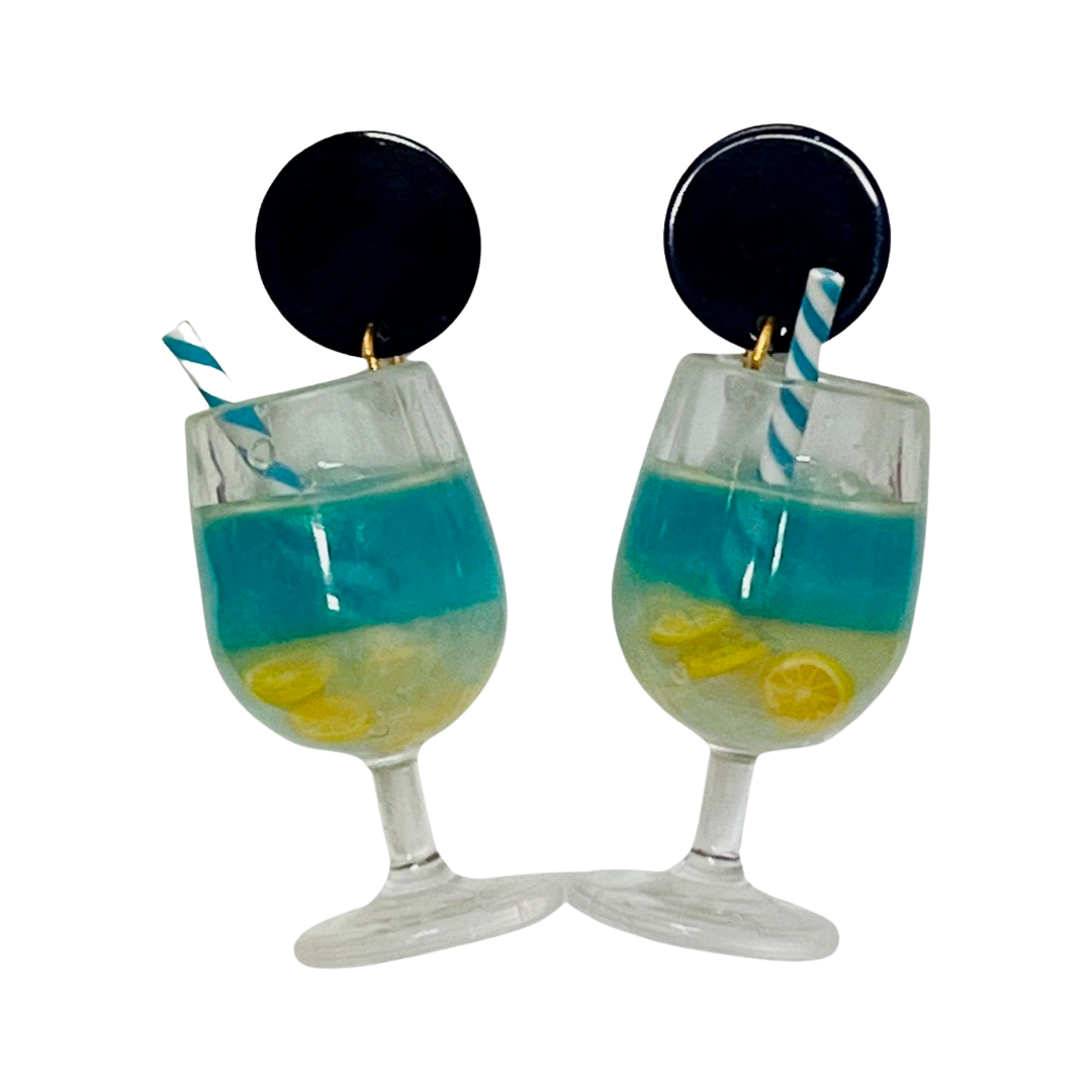 Cocktail Earrings Blue Lagoon