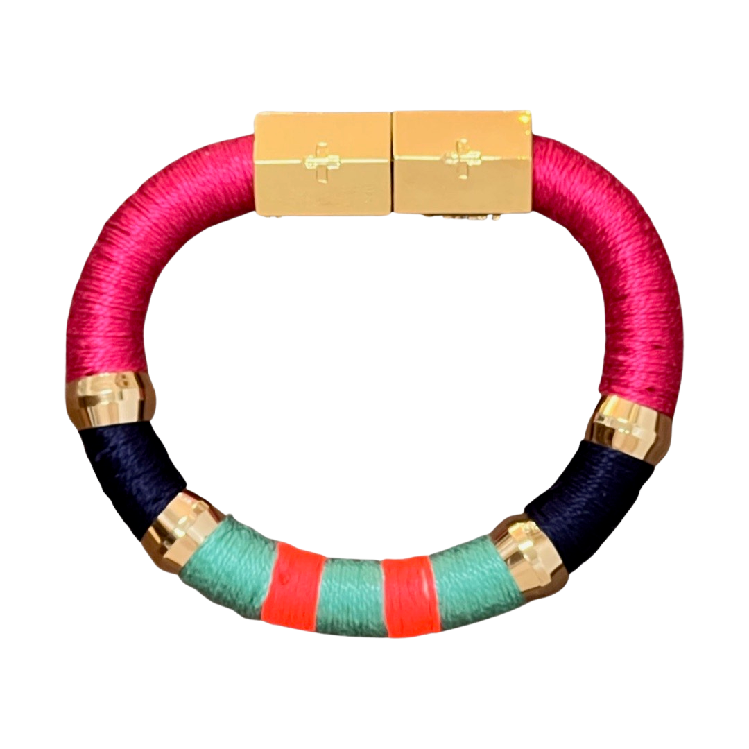 Colorblock Bracelet Sangria