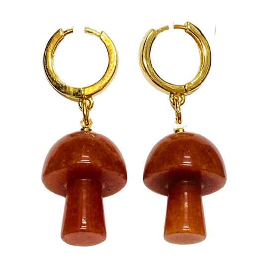 Semi Precious Magic Shrooms Orange Aventurine